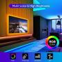 Sunity LED Strip Lights 32.8ft for Bedroom, with 8.2ft Long Power Cord, 44 Keys Remote Control, and 300 Bright 5050 RGB LEDs for DIY House/Kitchen/Ceiling/Bedroom Decoration