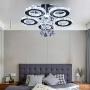 TongLan Crystal LED Ceiling Light Flush Mount 5 Rings Stainless Steel Pendant Lamp Modern Chandelier Lighting Fixture for Foyer Living Room Dining Room (Cool White) TongLan Crystal LED Ceiling Light Flush Mount 5 Rings Stainless Steel Pendant Lamp Modern Chandelier Lighting Fixture for Foyer Living Room Dining Room (Cool White)