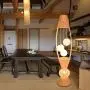 LITFAD Bamboo Rattan Fish Floor Light Asian Style 4 Bulbs Wood Standing Lamp with Dangling Ball Shade Decorative Floor Lamp for Living Room Hotel Restaurant LITFAD Bamboo Rattan Fish Floor Light Asian Style 4 Bulbs Wood Standing Lamp with Dangling Ball Shade Decorative Floor Lamp for Living Room Hotel Restaurant