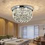 Modern K9 Crystal Raindrop Chandelier Lighting Flush Mount LED Ceiling Light Fixture Pendant Lamp for Dining Room Bathroom Bedroom Living Room (Crystal Ceiling light1)