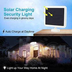 LED Solar Security Lights Outdoor,Derro 1600LM Solar LED Motion Sensor Light with 3 Adjustable Head, 6500K, IP65 Waterproof Flood Light for Garden,Backyard, Pathway,Garage& Patio
