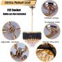 FRIXCHUR Modern Crystal Chandelier 3 Tiers Raindrop Crystal Pendant Light Fixture Round Chandelier Flush Mount Ceiling Light Lighting for Living Room Dining Room Lobby Bathroom Restaurant,E12x5 Lights