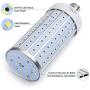 2-Pack DooVii 500W Equivalent LED Corn Bulb,5500 Lumen 6000K,Cool Daylight LED Street and Area Light,E26/E27 Medium Base,for Outdoor Indoor Garage Warehouse High Bay Barn Backyard and More