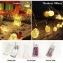 Joiedomi 2 Pineapple String Lights 10ft 10 LED (Warm White) Fairy Lights Battery Operated for Christmas Home Party Wedding Bedroom Indoor Decor