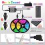 LED Strip Lights,32.8ft RGB Color Changing LED Light Strip Kit,10m SMD 5050 Flexible LED Tape Lights with 44 Key IR Remote Controller and Power Supply LED Lights for Home Room Party Holiday Decoration
