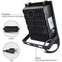 50W LED Flood Light Outdoor 2Pack, 4000 LM Super Bright Work Light GLORIOUS-LITE, Equiv 300W Halogen, IP66 Waterproof, 59inch Wire with Plug, 6500K White Light, for Garage, Garden, Lawn and Yard