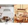 XIPUDA Farmhouse Chandelier Kitchen Island Lighting Linear Pendant Light Fixture Antique Industrial Metal Dinning RoomChandeliers