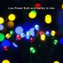 JMEXSUSS 2 Pack Solar String Light 200LED 75.5ft 8 Modes Solar Christmas Lights Waterproof for Gardens, Wedding, Party, Christmas Tree,Halloween,Homes,Xmas,Gifts,Outdoors (200LED-Multicolor-2Pack)