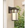 EERU Porch Light Outdoor Wall Lanterns Wall Mount Waterproof Aluminum with Frosted Glass Exterior Light Fixtures Modern Classic Outdoor Wall Light for Outside House Deck Patio Garage Lighting, Black