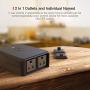 Outdoor Smart Plug, TECKIN Outdoor Wi-Fi Outlet with 2 Sockets, Compatible with Alexa, Google Home, Wireless Remote Control/Timer by Smartphone, IP44 Waterproof, FCC/RoHS Certified