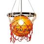 Creative Basketball Hanging Light Fixtures Pendant Lighting Chandelier Lamps, Ceiling Lights with Glass Lampshade for Children Bedroom Reataurant Bar Shops