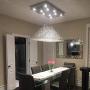 Moooni Modern Rectangular Raindrop Crystal Ceiling Lighting Fixture Pendant Chandelier LED Light for Dining Rooms Rectangle Chandeliers L40'' x W20'' x H36''