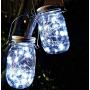 Homemory 4 Pack 20 Ft 60 LED Fairy Lights Battery Operated Christmas Lights with Remote Waterproof 8 Modes Firefly Twinkle String Lights for Party Bedroom Wedding Decorations(Cool White)