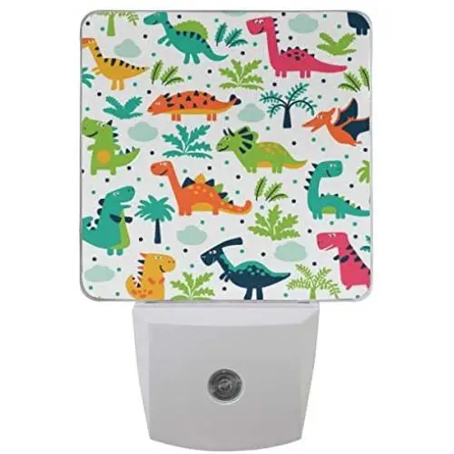 Vdsrup Cute Little Dinosaur Night Light Set of 2 Forest Tree Dino Dragon Plug-in LED Nightlights Auto Dusk-to-Dawn Sensor Lamp for Bedroom Bathroom Kitchen Hallway Stairs Vdsrup Cute Little Dinosaur Night Light Set of 2 Forest Tree Dino Dragon Plug-in LED Nightlights Auto Dusk-to-Dawn Sensor Lamp for Bedroom Bathroom Kitchen Hallway Stairs