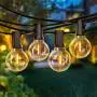 50FT LED G40 Globe String Lights, Shatterproof Outdoor Patio String Lights 2200K with 50+2 Dimmable Edison Bulbs, 50 Backyard Hanging Lights, Bistro Light Waterproof for Balcony Party Wedding Market 50FT LED G40 Globe String Lights, Shatterproof Outdoor Patio String Lights 2200K with 50+2 Dimmable Edison Bulbs, 50 Backyard Hanging Lights, Bistro Light Waterproof for Balcony Party Wedding Market