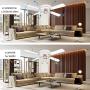 WINGBO Ceiling Fan with Light, 52'' Nickel Ceiling Fan Light Kit with Remote Light for Living Room, Kitchen, Bedroom, Hugger Fan