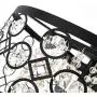 Maxax Round Crystal Chandelier Drum Flush Mount Pendant Ceiling Lighting Fixture for Dining Room, Living Room,Black 5-Lights Maxax Round Crystal Chandelier Drum Flush Mount Pendant Ceiling Lighting Fixture for Dining Room, Living Room,Black 5-Lights