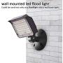 60W LED Flood Light with Knuckle, SZGMJIA Outdoor Security Fixture Dusk-to-Dawn Photocell 5000K 7,800lm(300W Equivalent) IP65 Waterproof with Base for Wall Mount for Entrance Garden Yards