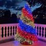 Twinkly - TWS250SPP Special Edition 250 RGB+White LED String Lights - App-Controlled LED Christmas Lights with Green Cable (65.5ft) - IoT & Razer Chroma Enabled - Indoor/Outdoor Party Decorations