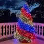 Twinkly - TWS250SPP Special Edition 250 RGB+White LED String Lights - App-Controlled LED Christmas Lights with Green Cable (65.5ft) - IoT & Razer Chroma Enabled - Indoor/Outdoor Party Decorations