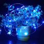 [2 Pack] Solar Fairy Lights, 200 LED Outdoor Solar String Lights Garden Copper Wire Decorative Lights 66Ft Waterproof Indoor Outdoor Lighting for Garden, Patio, Yard, Christmas(Blue)