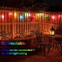 FMART 29FT Outdoor Color String Lights, RGB LED String Light with 15 G40 Edison Bulbs Dimmable, 1 Remote Controls, Waterproof & Shatterproof for Patio Cafe Backyard and Garden