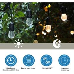 DEWENWILS Outdoor Power Stake Timer Waterproof, 100FT Remote Control Power Outlet Timer, 6 Grounded Outlets 6FT Cord, Photocell Dusk to Dawn, for Christmas Lights,1875W/15A UL Listed