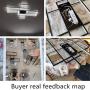 Modern LED Ceiling Lights Living Room Dining Room Ceiling Lighting Fixtures 3000-6500K Hanging Lamp Dimmable Remote Acrylic Rectangle Chandeliers Hotel Kitchen Bedroom Pendant Light,White/105cm/65w