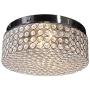 CO-Z Modern Crystal Ceiling Light Fixture, Flush Mount Ceiling Lights for Hallway Dining Bedroom Kitchen Bathroom, 120W Dimmable Close to Ceiling Lights with 12 Inch Round Crystal Shade