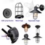 Black Industrial Wall Sconce Lighting, Adjustable Rustic Farmhouse Wall Light Fixture with Metal Cage Clear Glass Shade, Indoor Vintage Antique Wall Lamp for Living Room Entryway Porch Bar Restaurant