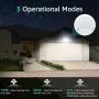 Olafus 50W LED Security Lights Motion Sensor, 5500LM Outdoor PIR Flood Light, IP65 Waterproof Exterior Floodlight Fixture, 2 Head Motion Detector Outside Lighting for Garage, Porch, Yard, 5000K White