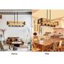 XIPUDA Kitchen Island Lighting Industrial Farmhouse Pendant Light Dinning Room Chandeliers Rustic Pendant Light Fixtures