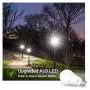 Dusk to Dawn Light Sensor Bulbs, A19 12W(100 Watt Equivalent) LED Auto On Off Light Bulbs, 1200 Lumens, E26 Base, Daylight White 5000K Smart Sensor Lights Outdoor Indoor for Porch Garage Yard, 4-Pack