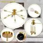 8-Light Gold Sputnik Light Fixture, Semi Flush Mount Ceiling Light Fixture, Sputnik Chandelier, Modern Ceiling Light for Kitchen Living Room Dining Room Bedroom Hallway Foyer