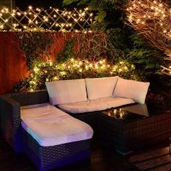 kolpop Solar String Lights Outdoor, Solar Powered Fairy Lights 240 LED 8 Modes Garden Copper Wire Waterproof Decoration Lighting for Tree Patio Christmas Camping Wedding Party Warm White