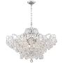 Petunia Chrome Chandelier 28'' Wide Clear Crystal 12-Light Fixture for Dining Room House Kitchen Island Entryway Bedroom Living Room - Vienna Full Spectrum