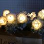 JMEXSUSS 16.4ft 30 LED Rose Lights Battery Operated String Lights with Remote 8 Modes Artificial Flowers Lights, Unique Gifts for Women Men Christmas Wedding Valentines Day Anniversary Birthday