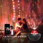 Night Light Projector 3 in 1 Galaxy Projector Star Projector with Bluetooth Speaker, Ocean Wave Bedside Lamp, Adjustable Lightness & Remote Control, Support WiFi Connection Music Player