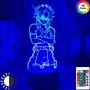 JIHANG 3D Anime Night Light Katsuki Bakugo Figure Led Light for Bedroom Lamp 16 Colour Anime My Hero Academia Decor Light Kids Night Light Gift