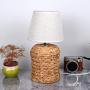 MUZILAN Rattan Table Lamps for bedrooms,Water Hyacinth Seaweed Weave Desk Light for Living Room,15.4 x 8.8 x 3.9 in,Bedside lamp,Reading lamp,Desk Lamps for Home Office
