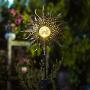 TAKE ME Sun Solar Lights Garden Outdoor,Waterproof Metal Decorative Stakes for Walkway,Yard,Lawn,Patio