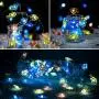 Tropical Fishes String Lights Battery Operated with Timer and Remote, 14ft 40 LED Waterproof Decorative 8 Modes Fish Lights for Indoor Outdoor Halloween,Thanksgiving,Christmas(Warm White)