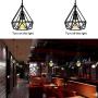 Combuh Pendant Light Industrial Chandelier Vintage Ceiling Light Fixture Hanging Light for Dining Room Table Kitchen Island Hallway E26 Socket (Bulb not Included)