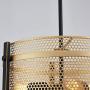Saint Mossi 3-Light Industrial Chandelier Ceiling Light Fixture,Metal Hanging Pendant Light Fixture in Gold Finish, Modern Chandelier for Dining Room, Bedroom, Foyer, Kitchen
