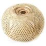LED Modern Bamboo Wicker Chandelier Rattan Pendant Lamp Ceiling Light for Bedroom Dining Room