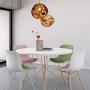 RUNNUP Modern Pendant Light Creative Single Light 12'' Hanging Lamp with Melt Glass Shade in Gold for Dining Rooms,Living Room