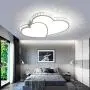 Gdrasuya10 Heart Shape Crystal Ceiling Light Fixture Chandelier 110 24W Modern Ceiling Lamp for Living Room Bedroom Restaurant - Cool White Light