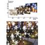 EAMBRITE Christmas Snowflakes Projector Light with Remote Control Outdoor Snow Falling Projection Lights for Xmas Home Yard Garden Party