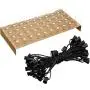 Amazon Basics Patio String Light, 50 Feet, Black