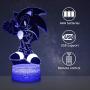 Hedgehog Night Light, 3D Sonic Toys Night Light with Remote Control Kids Bedroom Decoration,Creative Lighting for Kids and Sonic Hedgehog Fans Xmas and Birthday Gifts Hedgehog Night Light, 3D Sonic Toys Night Light with Remote Control Kids Bedroom Decoration,Creative Lighting for Kids and Sonic Hedgehog Fans Xmas and Birthday Gifts